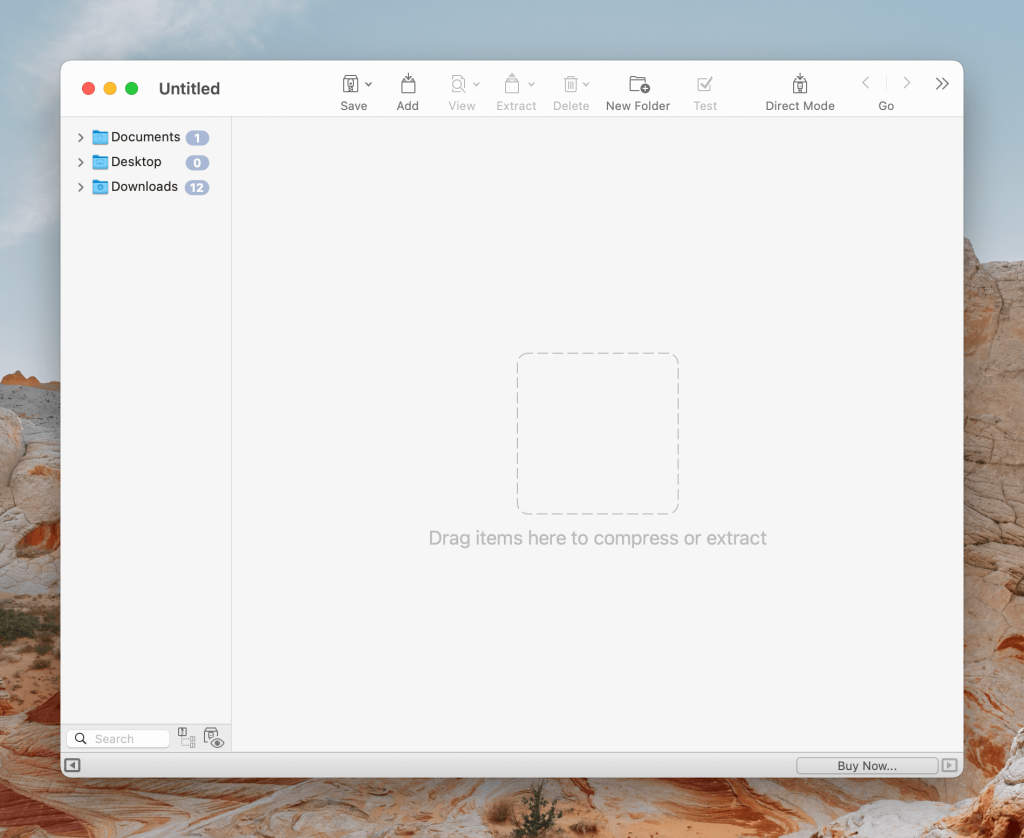 The BetterZip app's interface is demonstrated