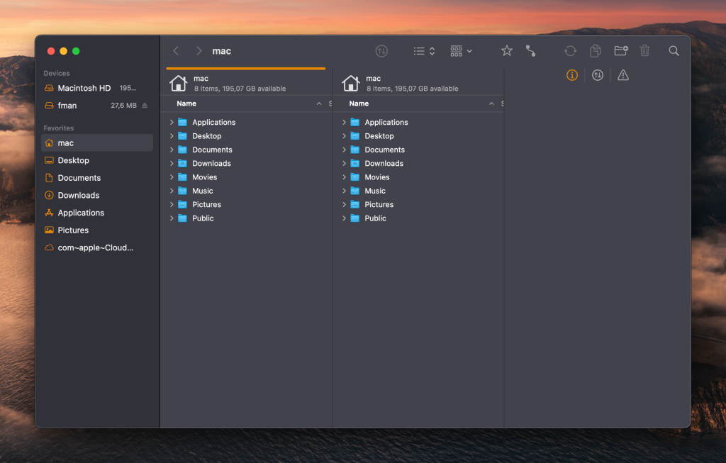 The Forklift app is opened