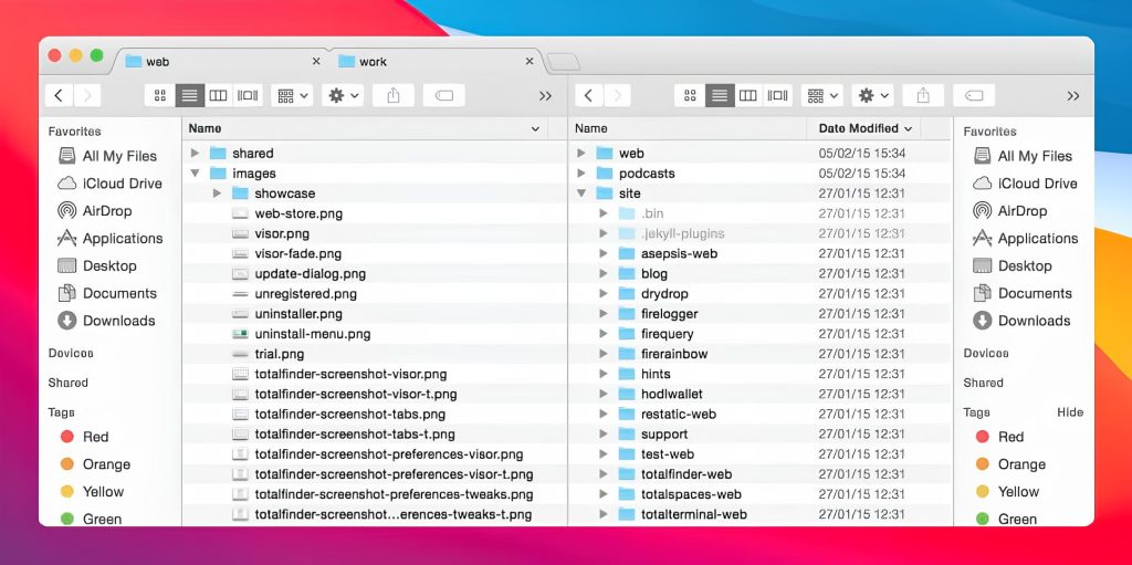 The TotlaFinder utility is running